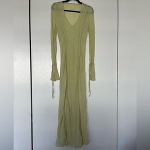 DISSH- BOWIE LIME SHEER VISCOSE DRESS